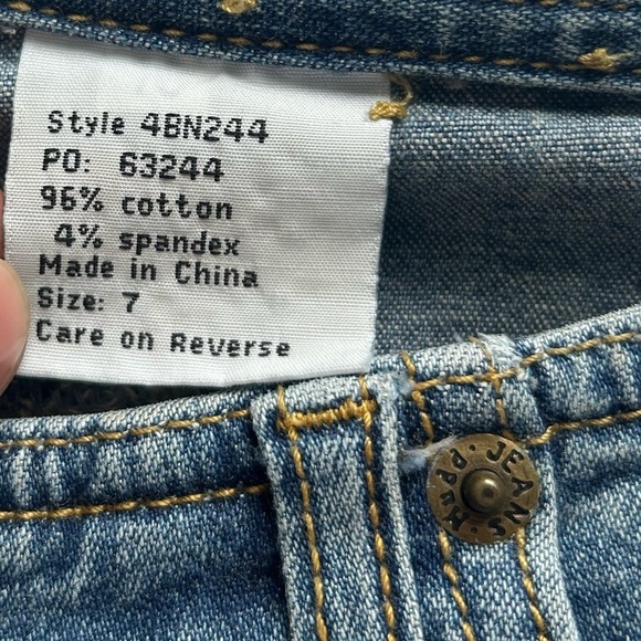 Mudd vintage Y2K Lace up low rise flare jeans size 7 juniors or waist 29 - Picture 9 of 12